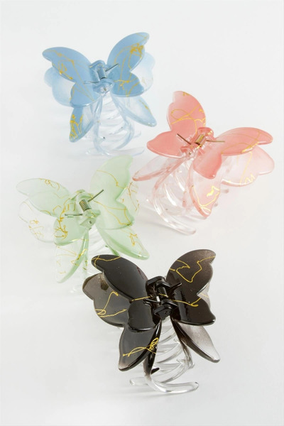 Generic Brand Double Wing Butterfly Colored Latch Buckle 8 cm
