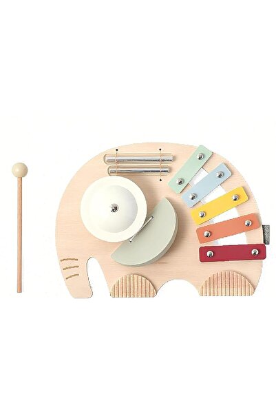 OASIAURA Wooden Musical Elephant Xylophone - Wooden Percussion, Percussion In...