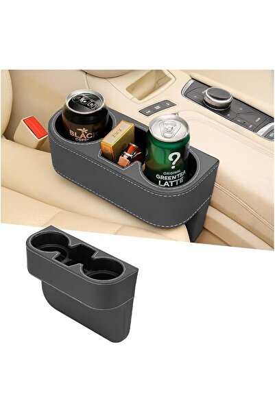 KASTWAVE Car Cup Holder, Auto Cup Drink Holders, Leather Multifunctional Vehi...