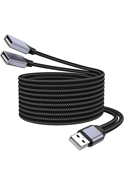 GENERAL USBA Y Splitter 1 in 2 Out, USB Male to 2 Female Cable for PC, Tablet...