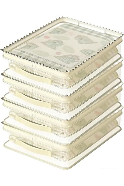 Yelajoy 4-Pack See-Through Storage Bags Clear Zippered Closet Organizer