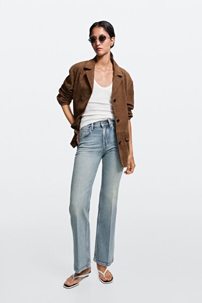 Massimo Dutti Orta bel çan kesim jean
