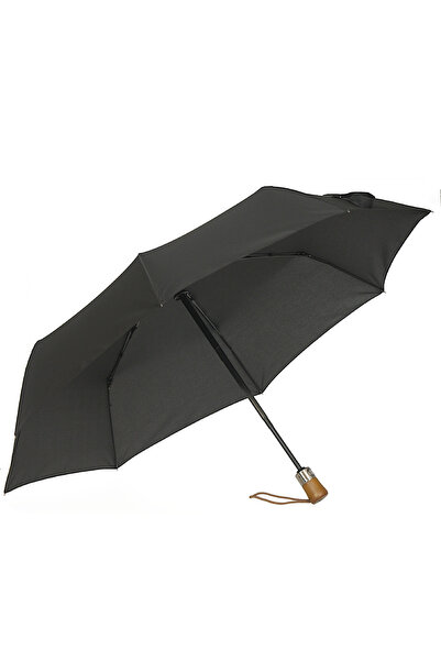 Parasol Umbrela automata pentru femei, maner din lemn,