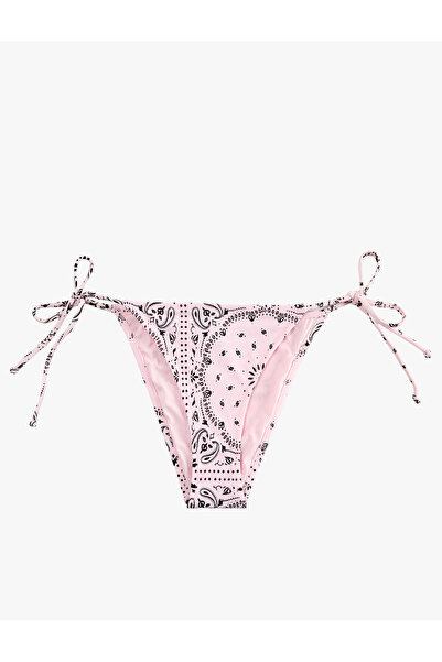 Koton Tie-Back Drawstring Shawl Patterned Bikini Bottom