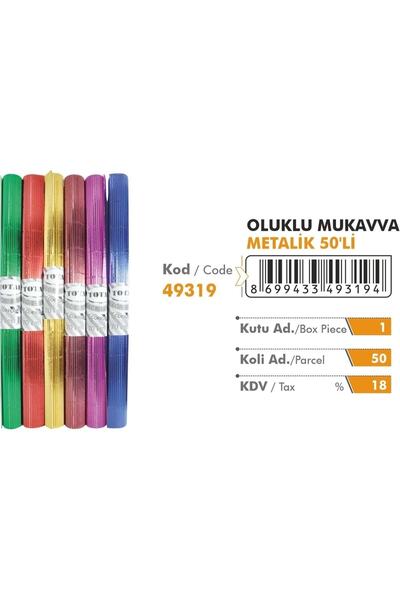 JOJO Oluklu Mukavva Metalik GOLD(ALTIN SARISI) 50x70 Cm