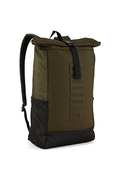 Puma Backpack S Rolltop Backpack 28.5L, Green, Unisex