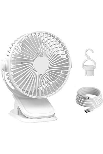 Generic Desk Fan Portable Fan USB Fan Small Fan with 5 Speeds Strong Wind for...