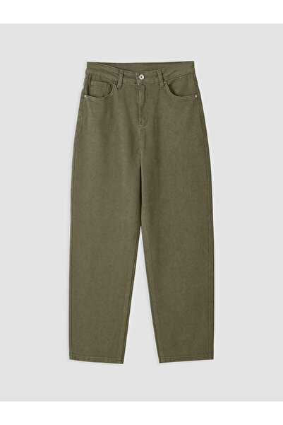 LC Waikiki Lcwaikiki Classic Green Mom Fit Women's Jean Pants
