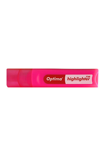 Optima Highlighter Broad Tip 1-4Mm, 720 - Pink Optima Glue and Corrector, 4 mm
