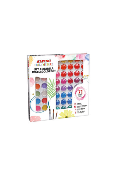 Alpıno Watercolors 71 Colors/Box Color Experience