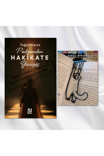 Nesil Yayınları PODYUMDAN HAKİKATE YÜRÜYÜŞ / SALLANAN KEDİ FİGÜRLÜ KİTAP AYRA...