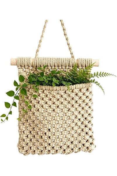 Generic Hangable Macrame Plant Holder Flower Basket Holder | Rope Plant Hange...