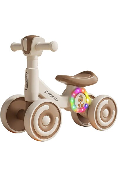 Beauenty Kids Balance Bike, Four Wheels with Music and Colorful Lighting, Bab...