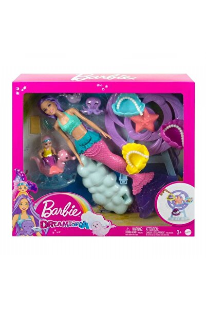 Barbie Dreamtopia Deniz Kızı Bebek ve Çocuk Oyun Alanı HLC30