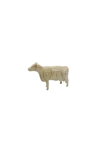 ROWOOD 3D пъзел, Дърво, Крава, 23 части