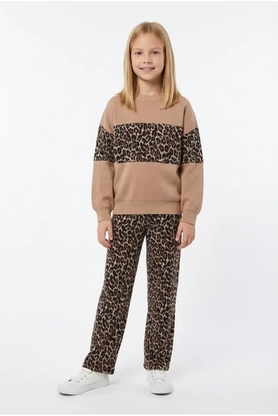 JOYCE Σετ παντελόνα κορίτσι 2663184 "Animal print" μπεζ