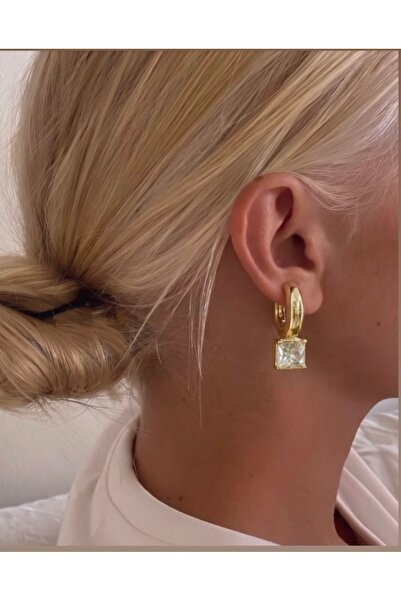 Rossetto Atelier Square Marquise Hoop Earrings