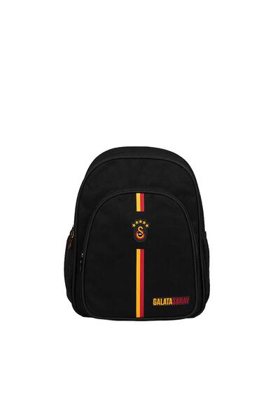 Galatasaray School Bag Black School Backpack with Arma Detail