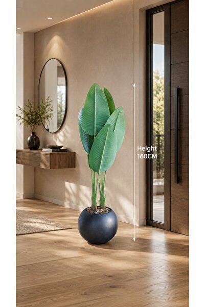 Generic Brand Artificial Banana Plant with Black Pot 160CM - نبات شجرة الموز ...