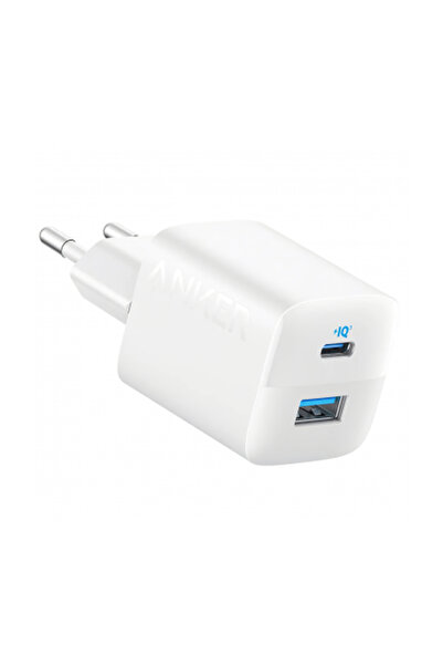 Anker INCARCATOR retea "323" 33W, PowerIQ, 1 x USB Type-C, 1 x USB, alb, "A23...