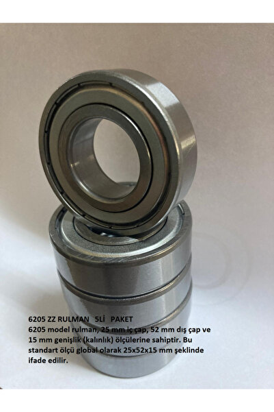 6205 ZZ RULMAN 5Lİ PAKET