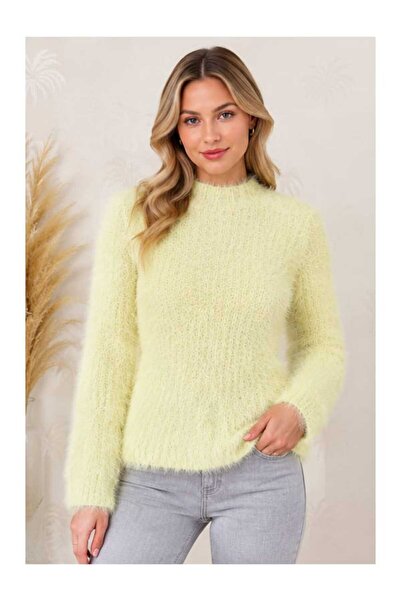 ASEZ BUTİK ZERAFETİN ADRESİ Asez Boutique Women's Plush Fuzzy Knitwear Sweate...