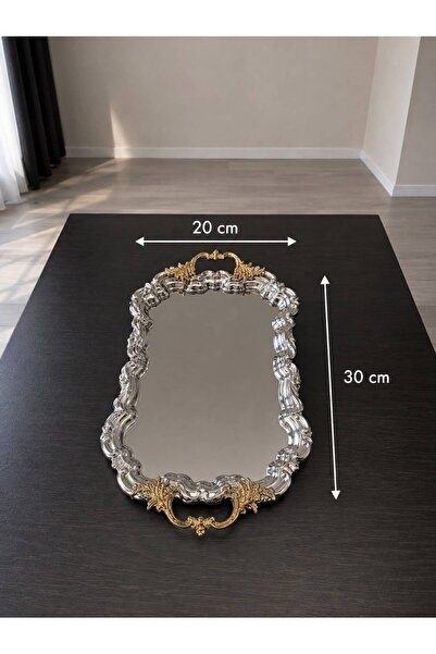 Aslı Hediyelik Luxury Silver Royal Model Stainless Steel Serving, Promise, En...