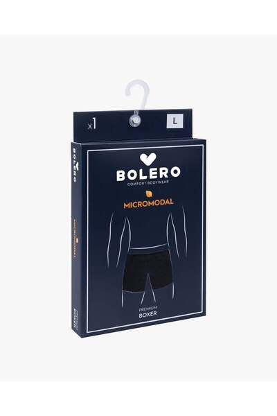 Bolero بوكسر رجالي من ميكرو مودال باللون الأسود