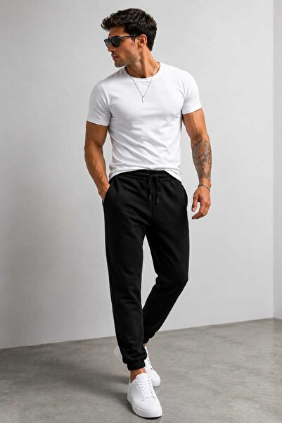 TUWAN sport Men's Jogger Sweatpants with Elastic Legs