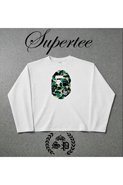 StartMore Σειρά Μακρυμάνικων Μπλουζών Bape City Vintage Y2K Μακρυμάνικο Μπλου...