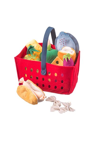 Toy LÅTSAS 12-piece shopping basket set