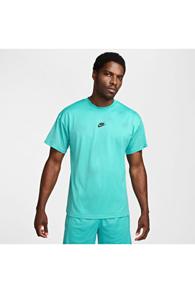 Nike M NSW MESH M90 SS TOP HQ1983-345 Τυρκουάζ