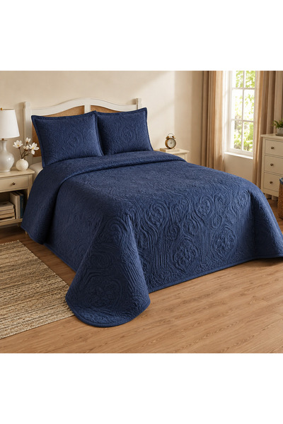 Kapreo Home Dinarsu Olivia Çift Kişilik Yatak Örtüsü Seti 3 Parça 230x250 cm ...