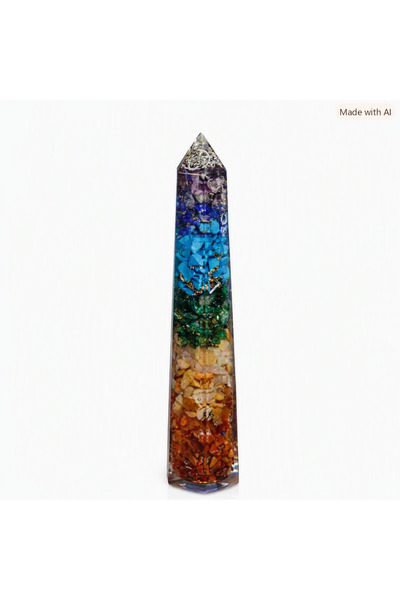 Serenity Orgone Obelisc Orgonic SERENITY ORGONE, 7 Chakre, Spirala Reiki, Cri...