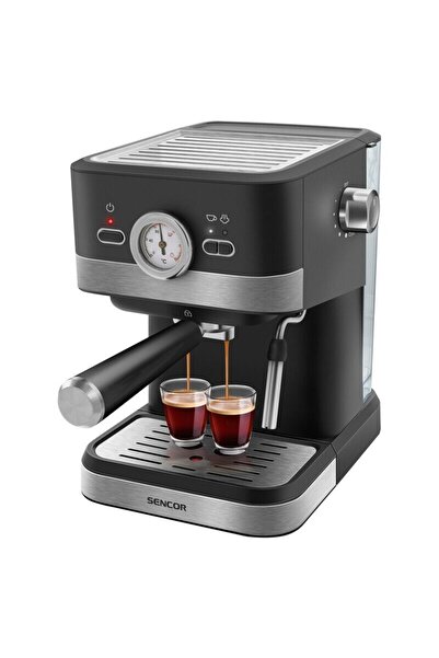 Sencor Espressor manual 20 bar, cappuccino, 1050W, rezervor apa 1.5 l, Baghet...