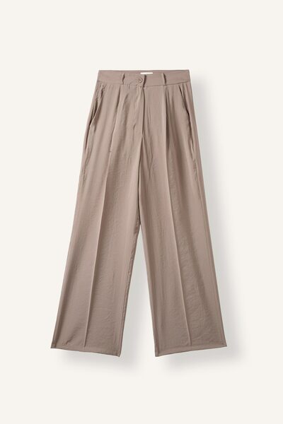 DeFacto Wide Leg High Waist Flowy Pants with Pockets I5523Ax26Au