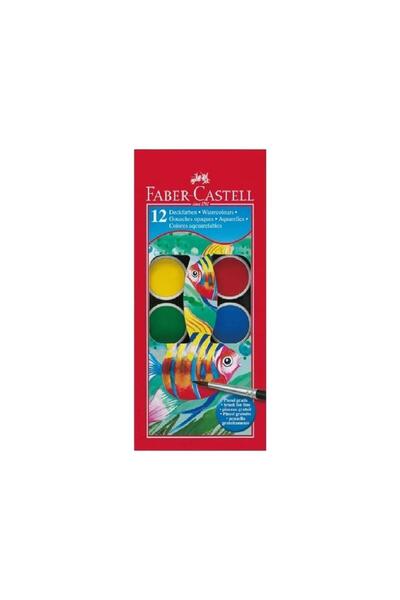 Faber Castell فابر كاستل ألوان مائية خط أحمر حجم كبير 12 لون