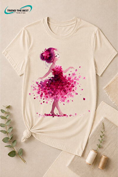 TREND THE BEST Trendin En İyisi Summer Ballerina Red Flowers Printed Girls' a...