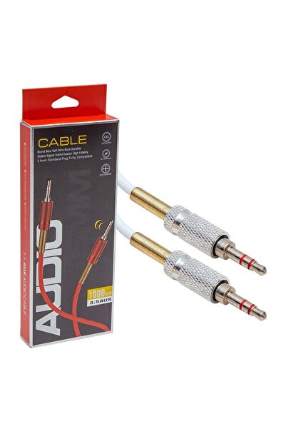 Powermaster PM-3834 كابل ستيريو Aux ذكر/ذكر بطول 3.5 ملم