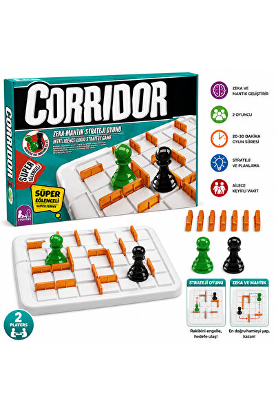 MAKETÇİNİZ Barricade Maze Intelligence and Mind Strategy Box Family Game Move...