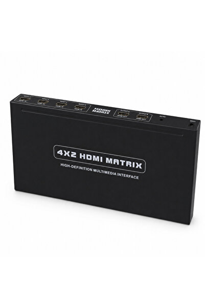 Next YE-106 4x2 HDMI Matrix Switch 4 Giriş 2 Çıkış Görüntü Dağıtıcı