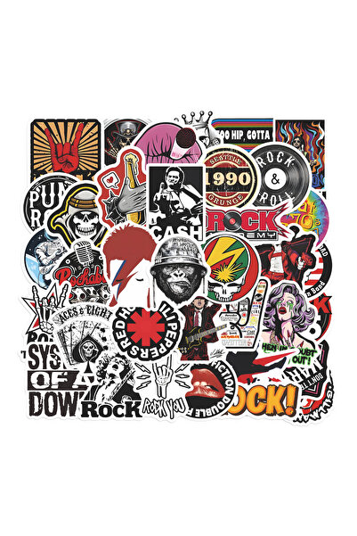 Choice 42Pcs 42Pcs Rock Music Stickers Death Rock Graffiti Stickers Trolley C...