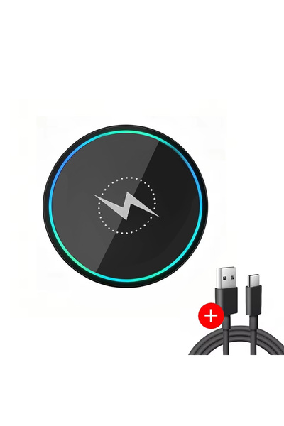 Choice Black with cable Wireless Charger, Compatible with iPhone, Phones & Ea...