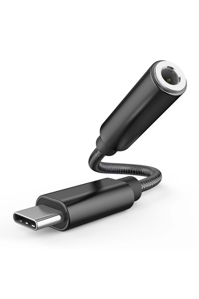 Choice Black Type C to 3.5mm Headphone Adapter USB-C 3.5 Jack Audio Cable for...