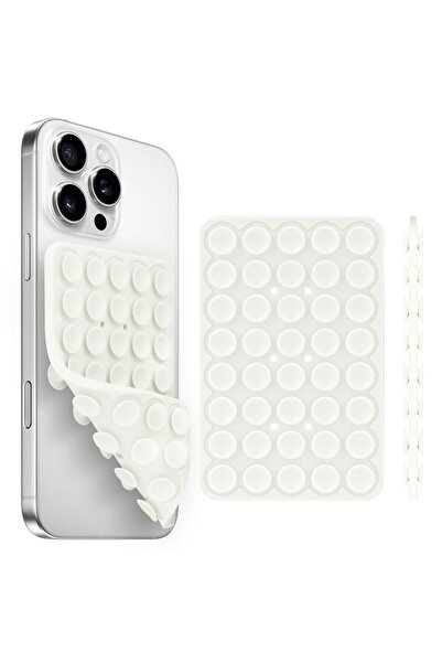 Choice17 WHITE Silicone Suction Cup Phone Holde Multifunctional Fixed Anti-sl...