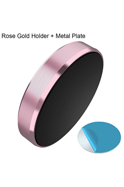 Choice6 Rose Gold Magnetic Car Phone Holder Universal Car Phone Stand for iPh...