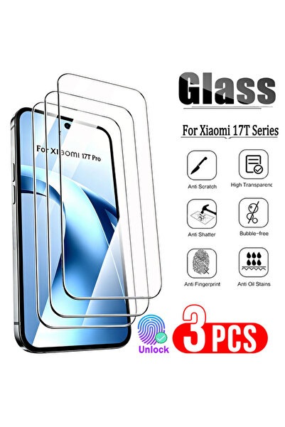 Choice Xiaomi 17T Pro CRIMSON 3PCS For 17T Pro HD Screen Protectors For 17 Pr...