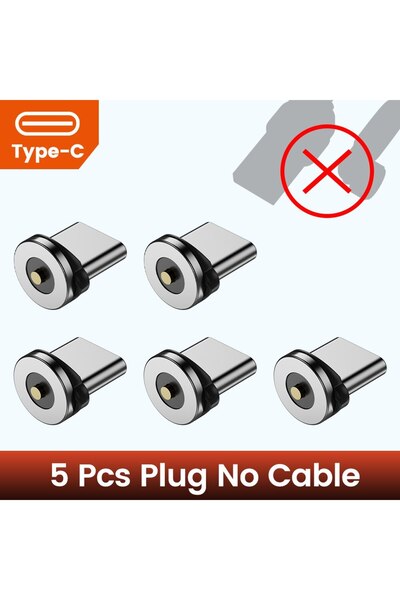 Choice3 A-Type C 5PCS Elough Charging Cable Adapter Magnetic Plug Magnetic Mi...
