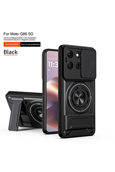 Choice3 Motorola Moto G86 Power SJia - Black For G86 Case Moto G86 Power Cove...