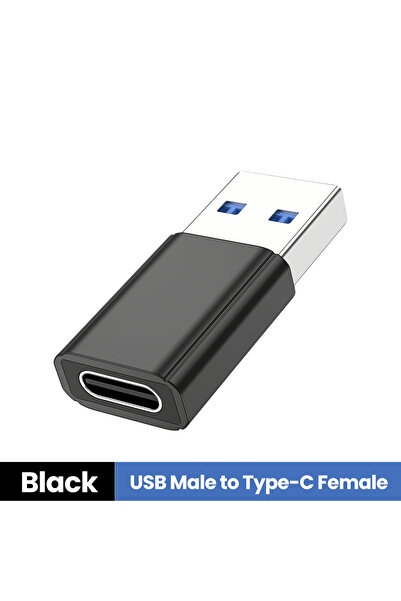 Choice A-C Black Type C To USB A OTG Adapter USB 3.1 to Type C Female Fast Ch...